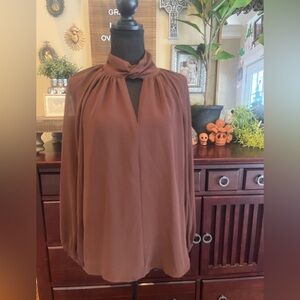 Women’s Banana Republic Purple Twist Neck Blouse